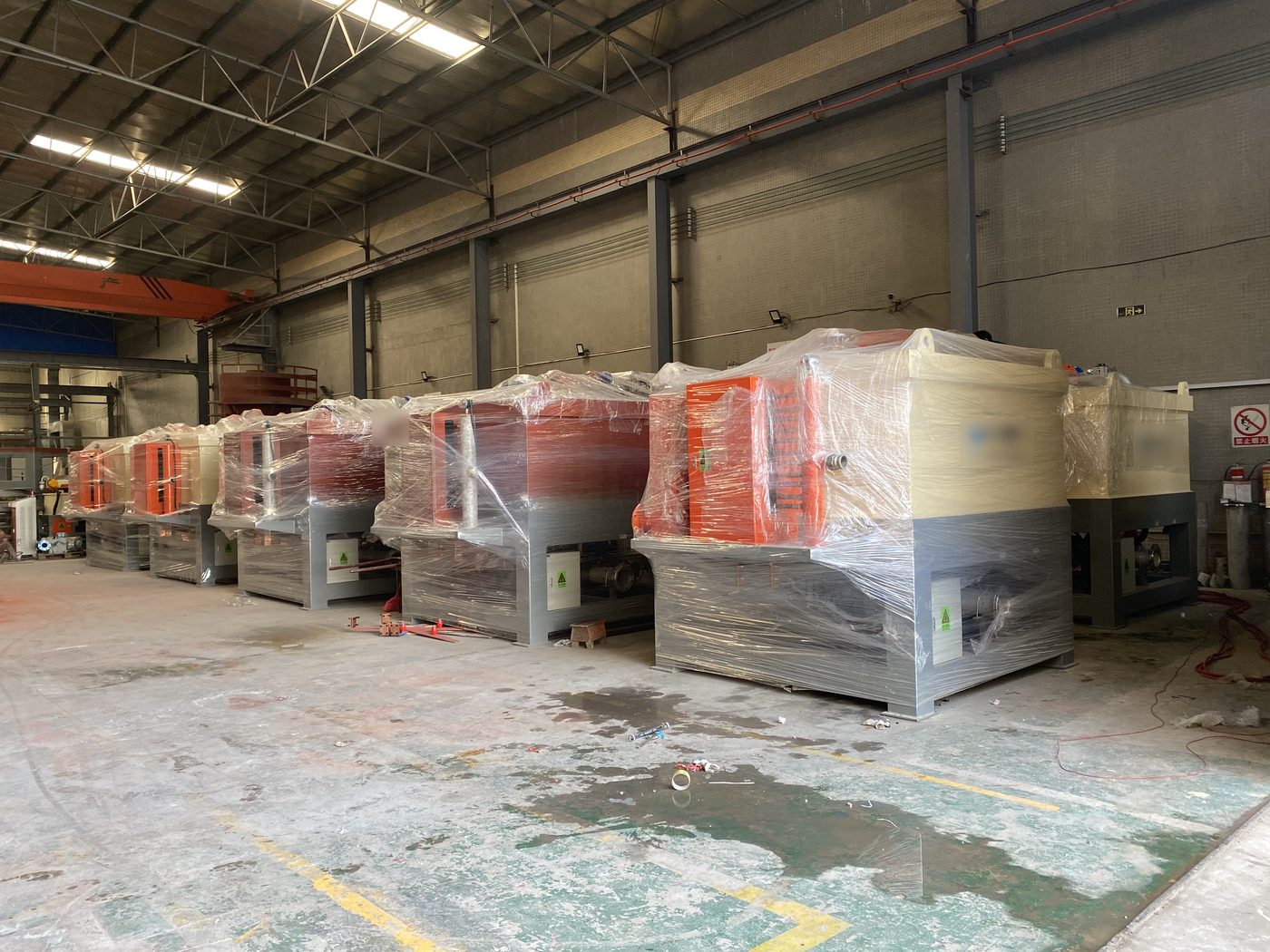 Production line of slurry separators